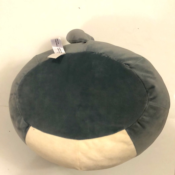 Squshmallows Cat Gray Cream Pink Embroidered nose Dark Gray detail Tail Excellen - Picture 6 of 8